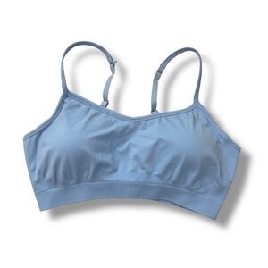 Athleta Light Blue Strappy athletic sports bra w/ pads